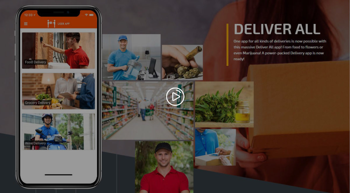 DeliverAll Apps Graphical Video – Including Food, Grocery, etc On-Demand Delivery
