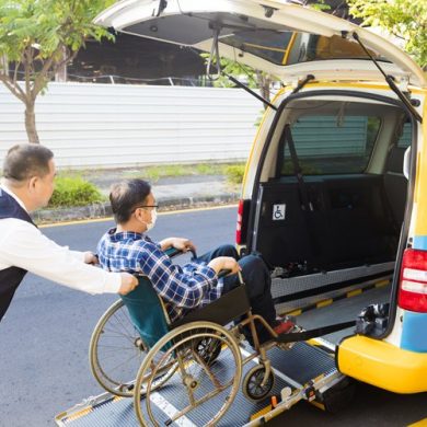wheelchair taxi service app