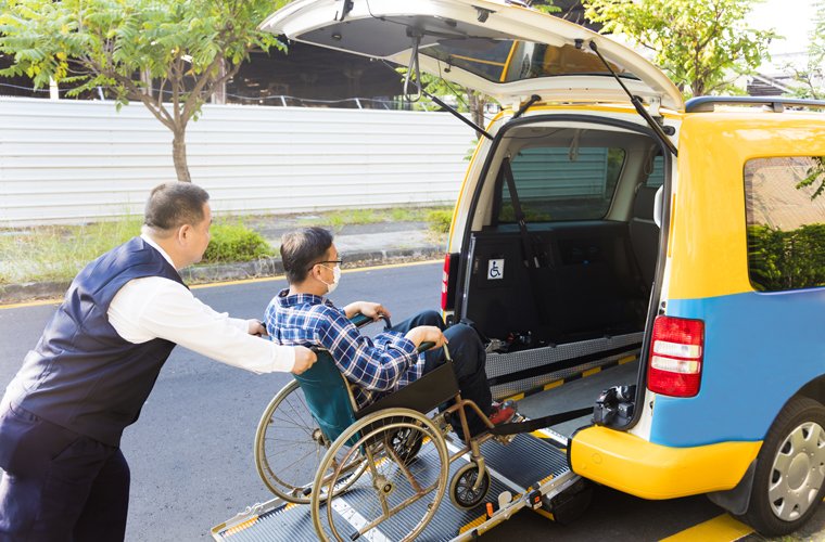 wheelchair taxi service app