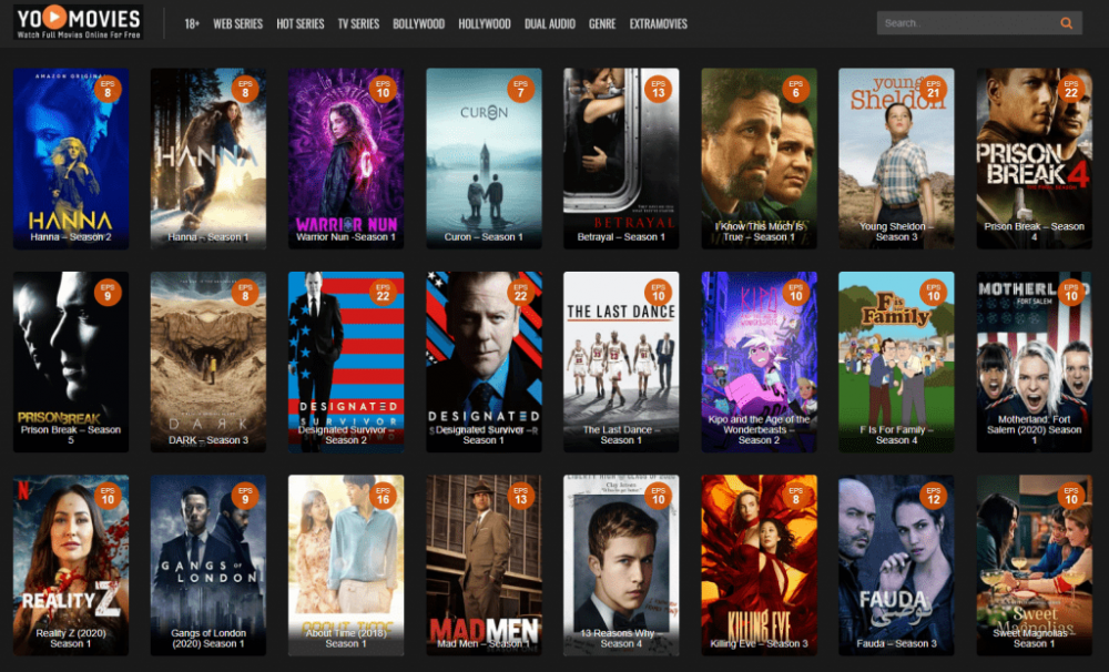 Download Free Hindi and English in HD Using YoMovies Website