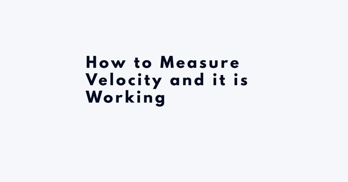 velocity measurement