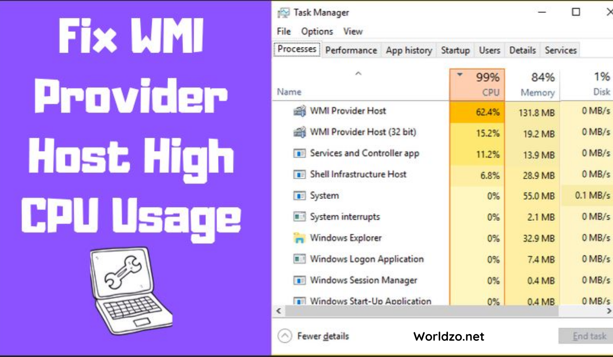 How to Fix wmiprvse.exe High CPU Usage Windows 7?