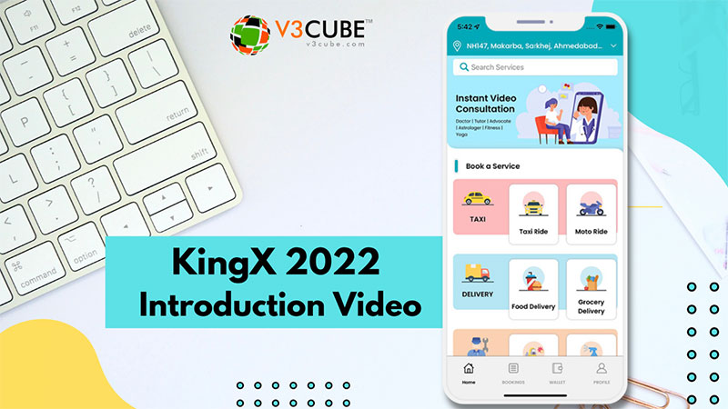 Know In Detail About V3Cube Gojek Clone App KingX Development