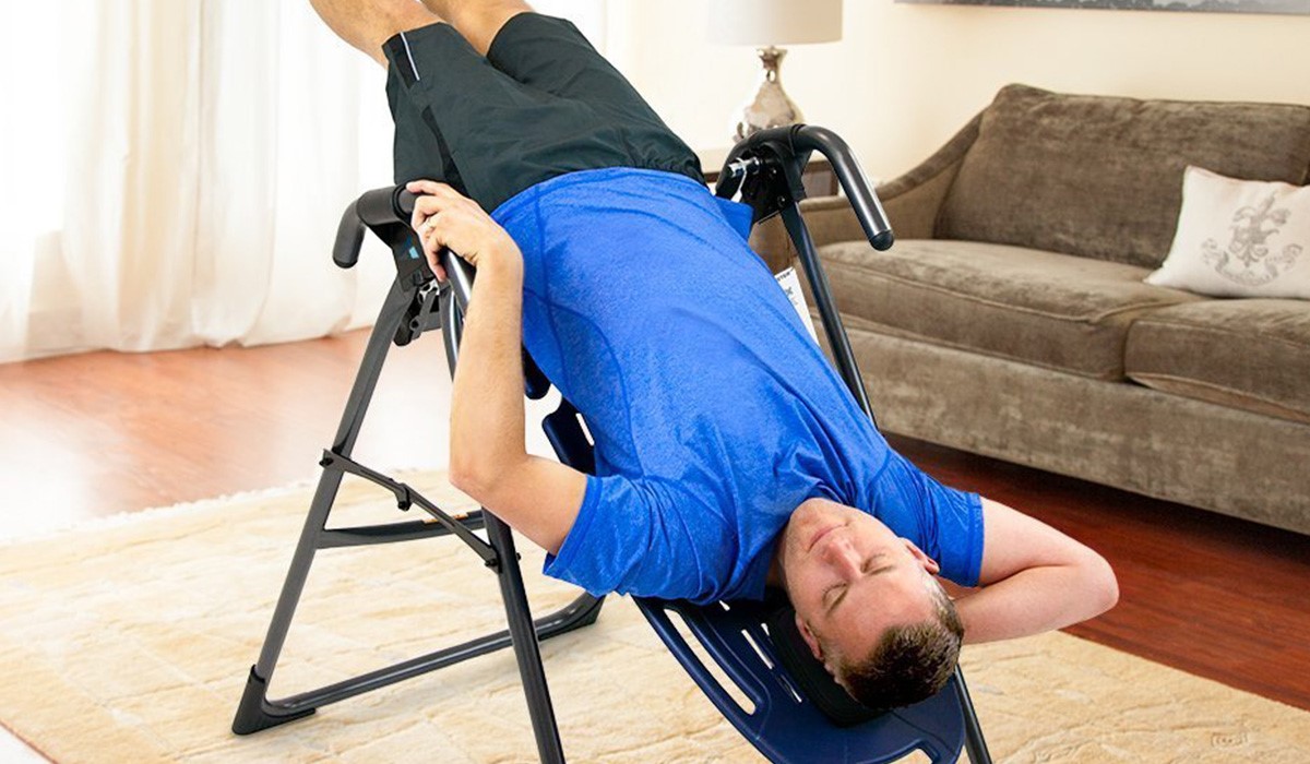 Inversion therapy without table