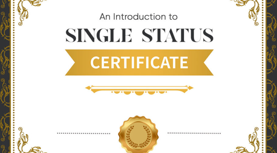 single status certificate
