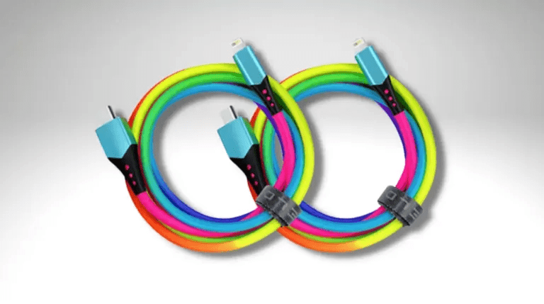 colorful charging cables