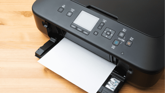printer showing offline status