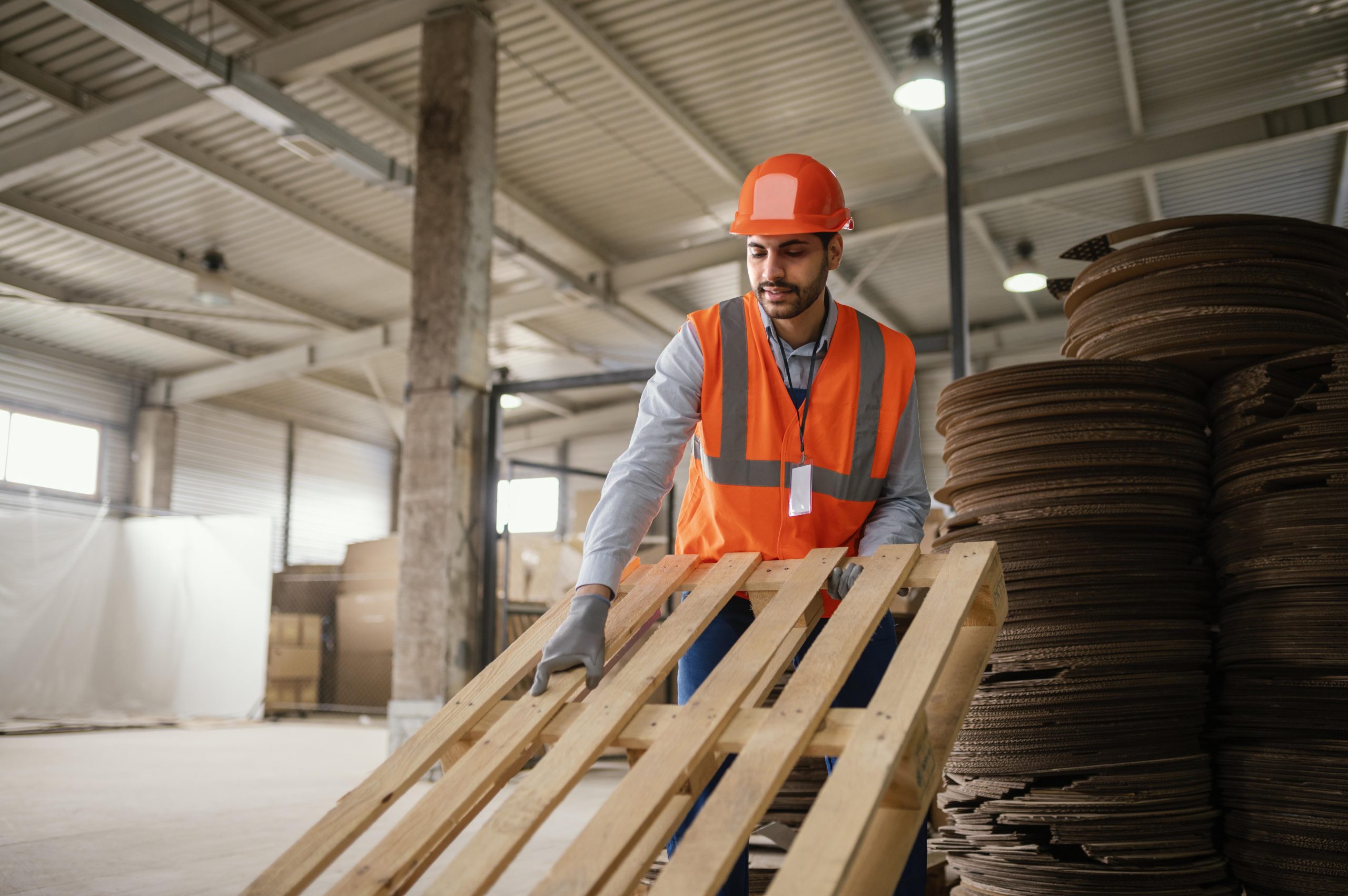 wooden pallets