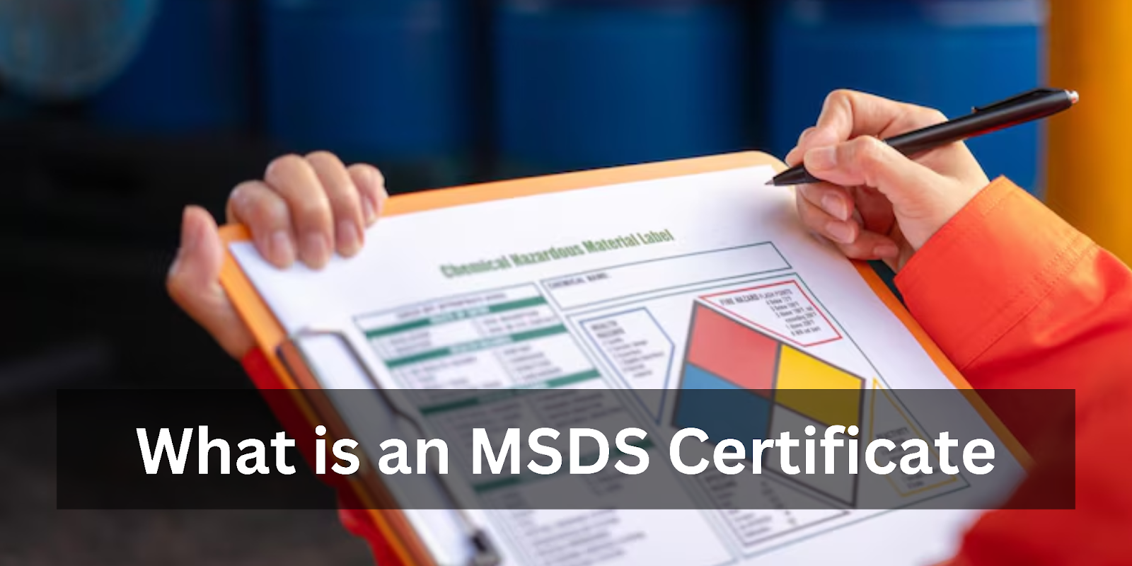 MSDS certificate