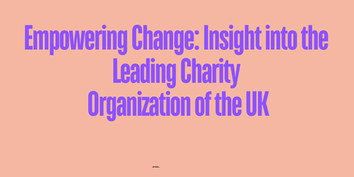 charity organizations in uk