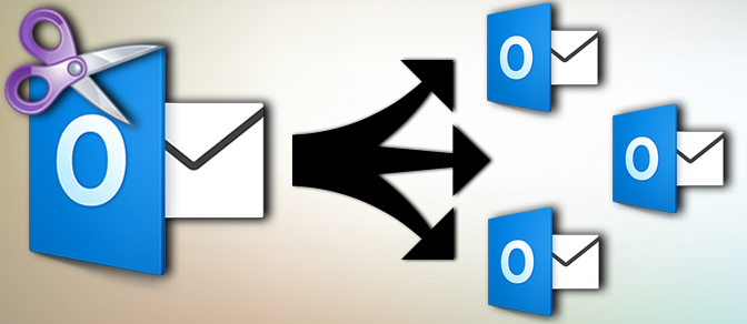 split outlook pst file