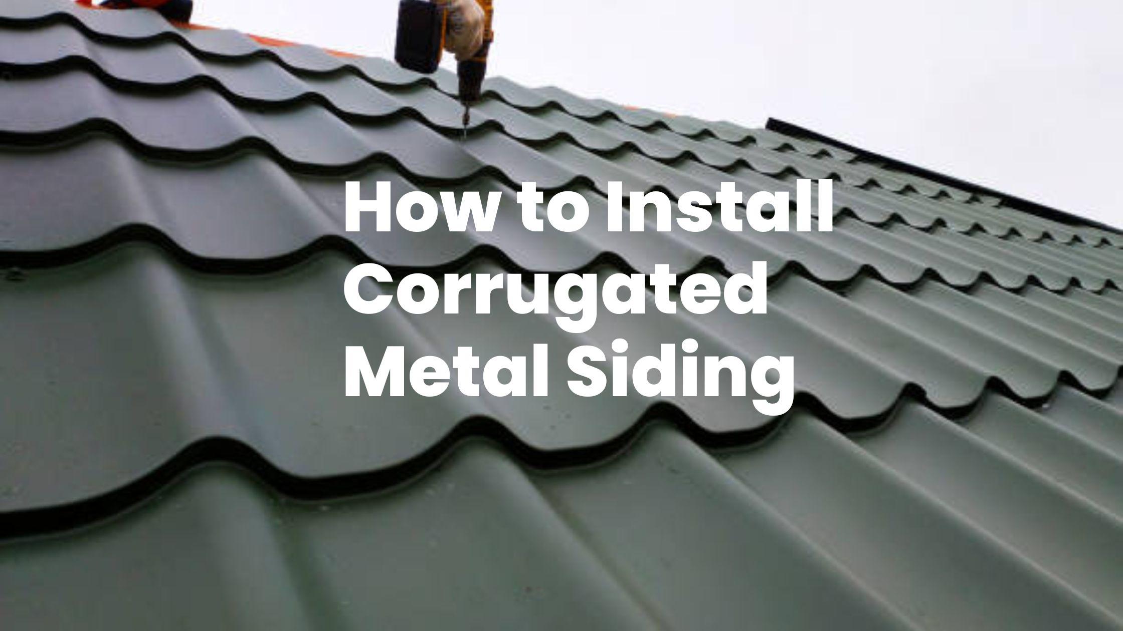 corrugated metal siding