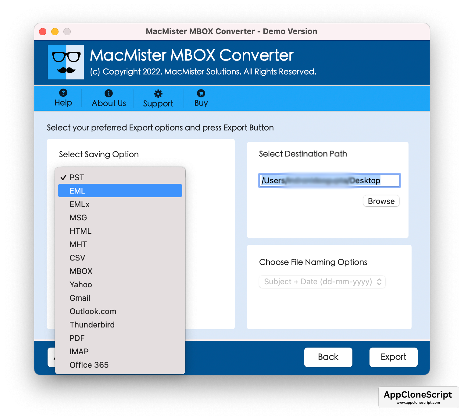 mbox file data