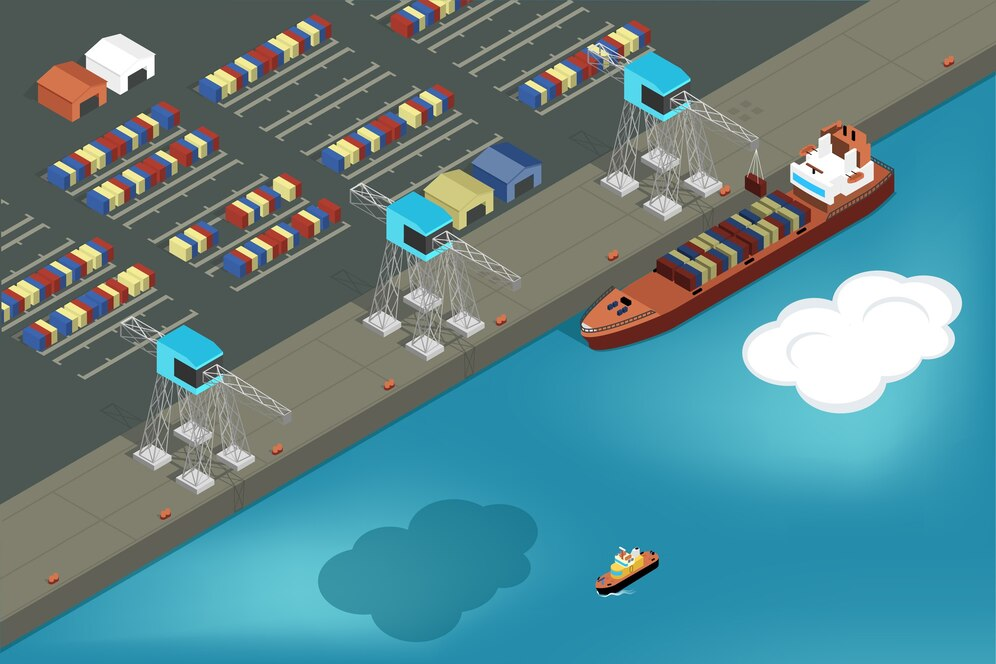 world seaports map