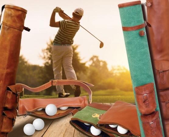 leather golf bag