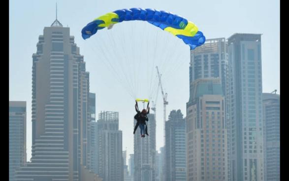 skydiving in dubai