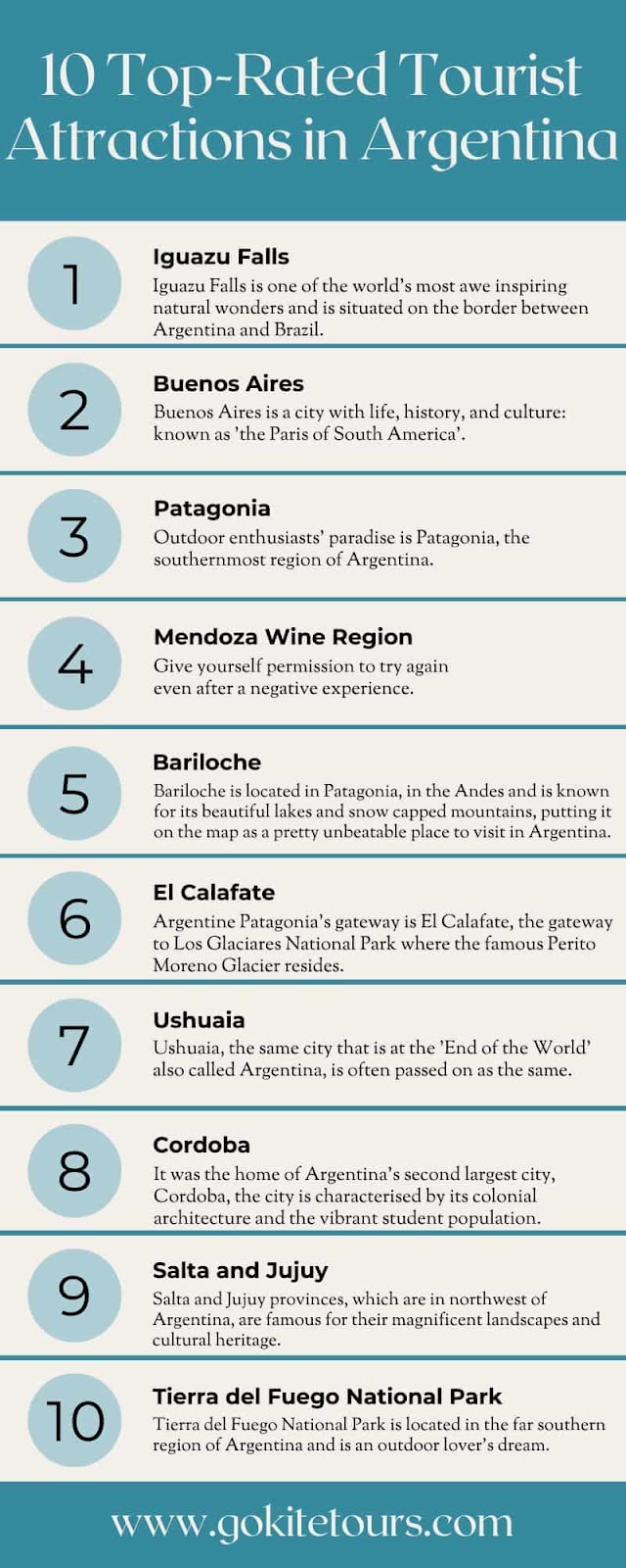tourist attractions in argentina