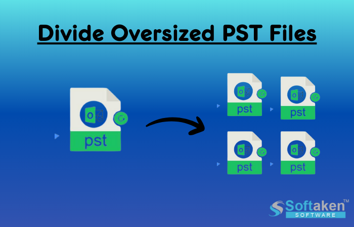 divide oversized pst files