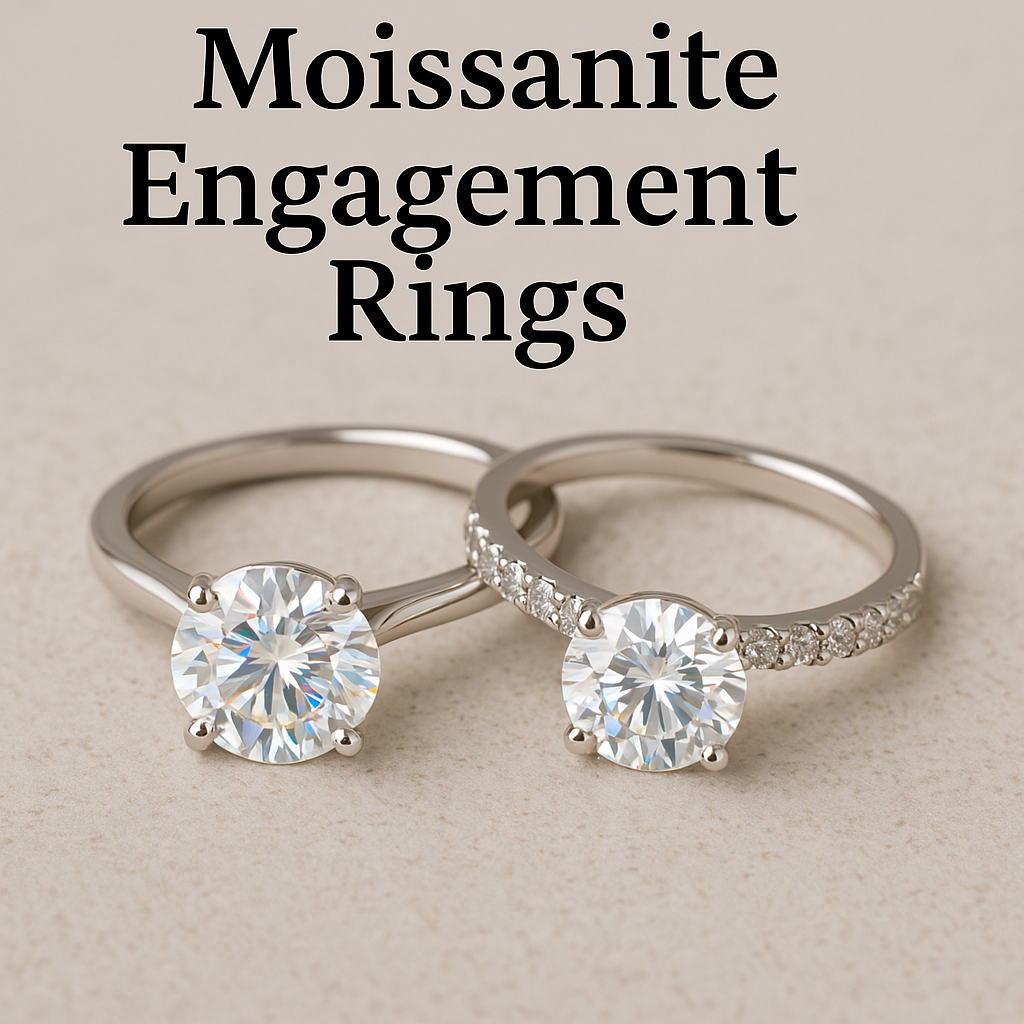 moissanite engagement rings
