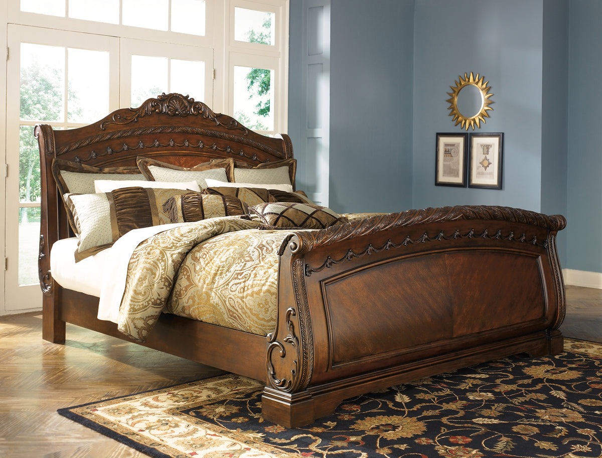 luxury sleigh bed