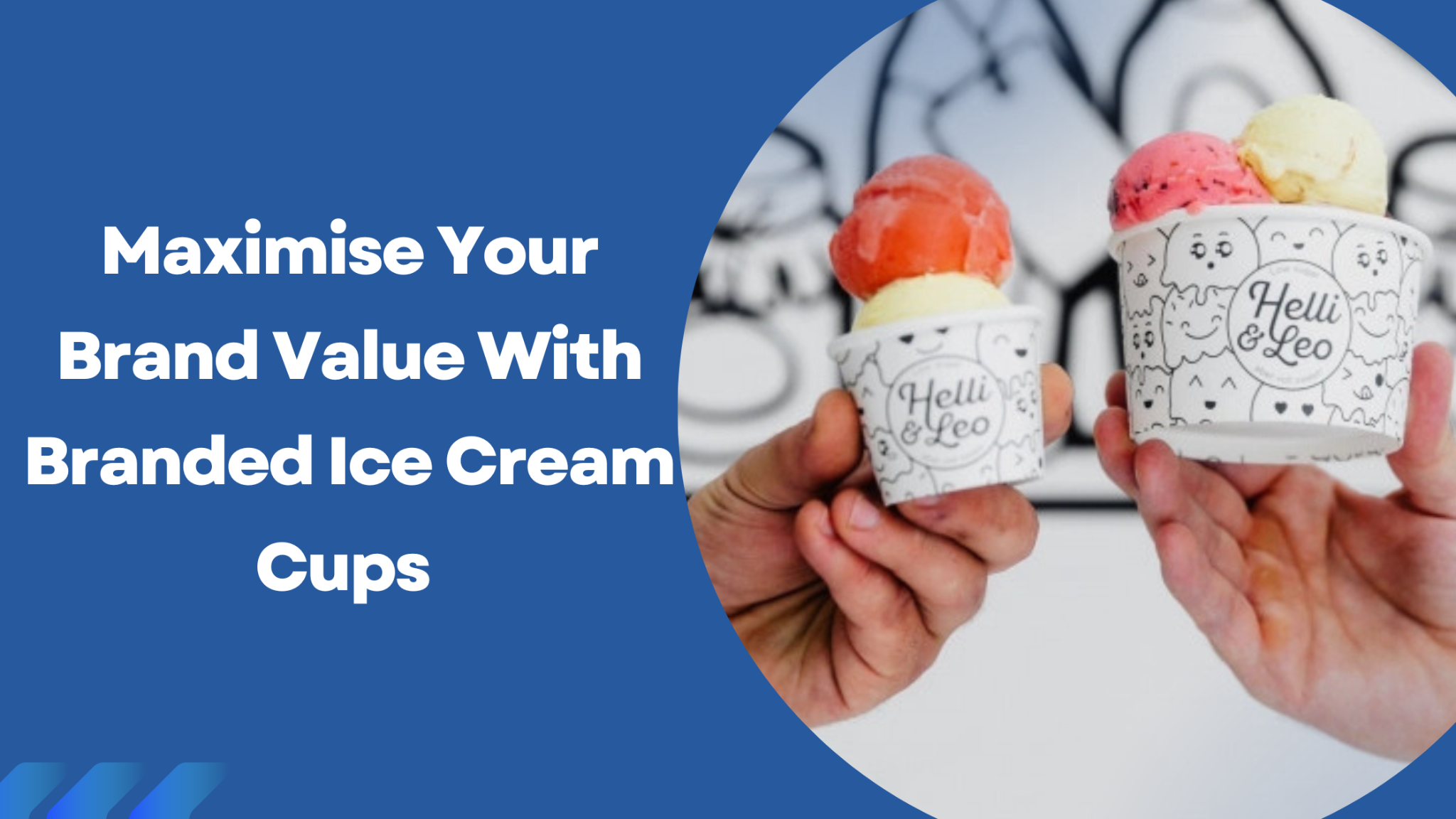 branded ice cream cups