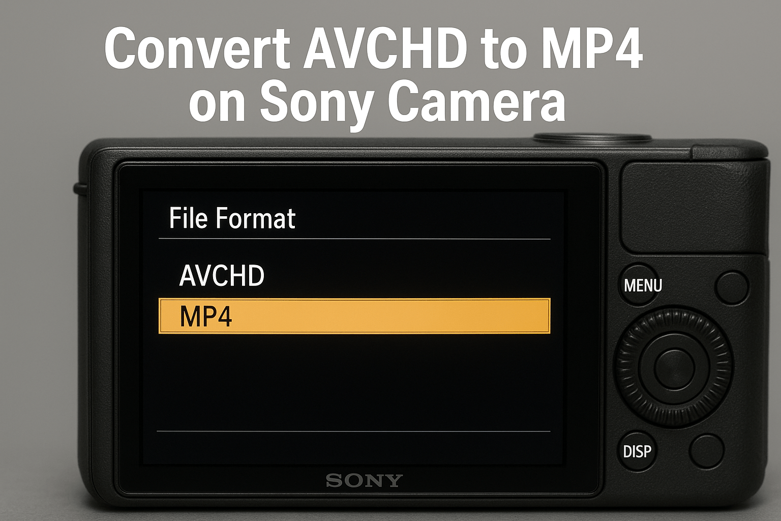 Sony camera