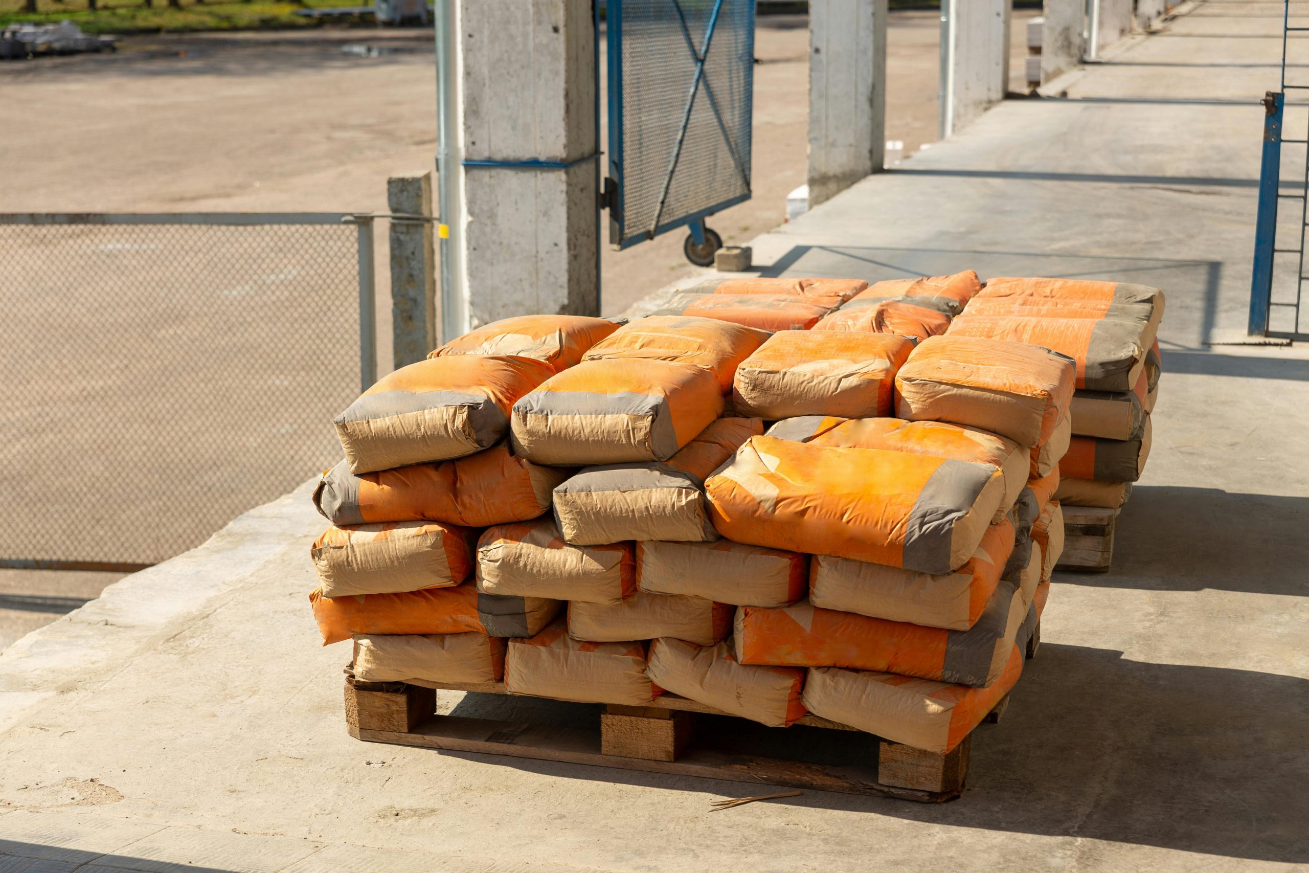 bags of concrete