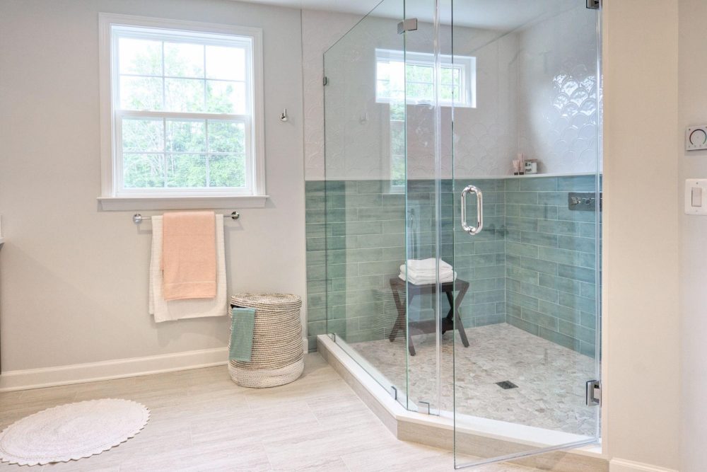 modern glass showers
