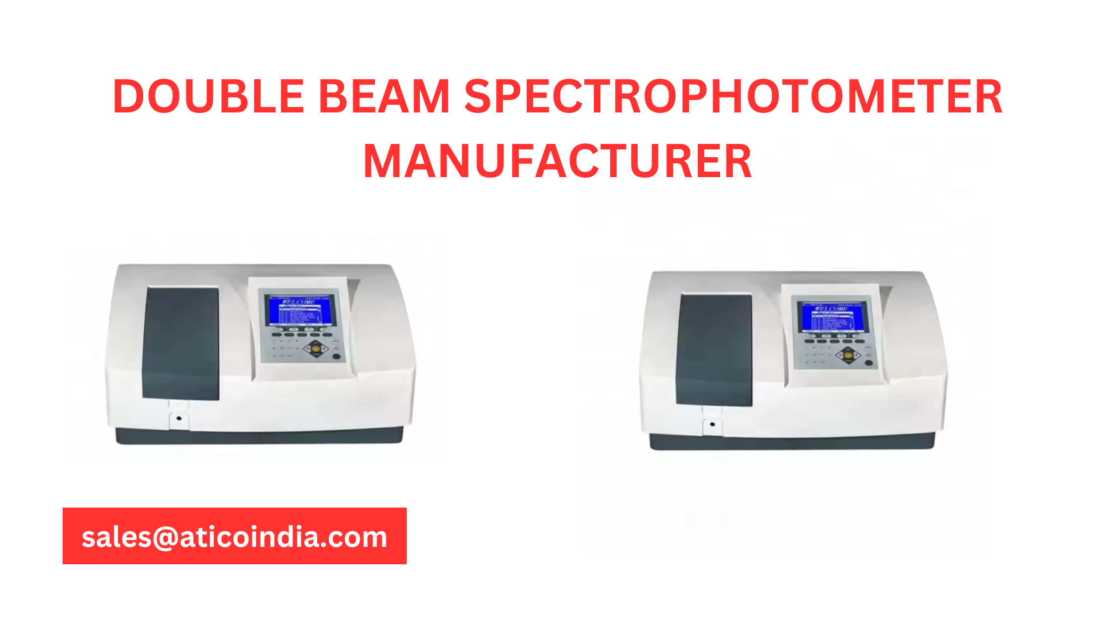 double beam spectrophotometer manufacturer