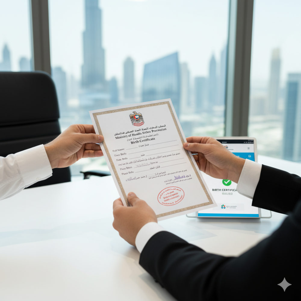 birth certificate dubai