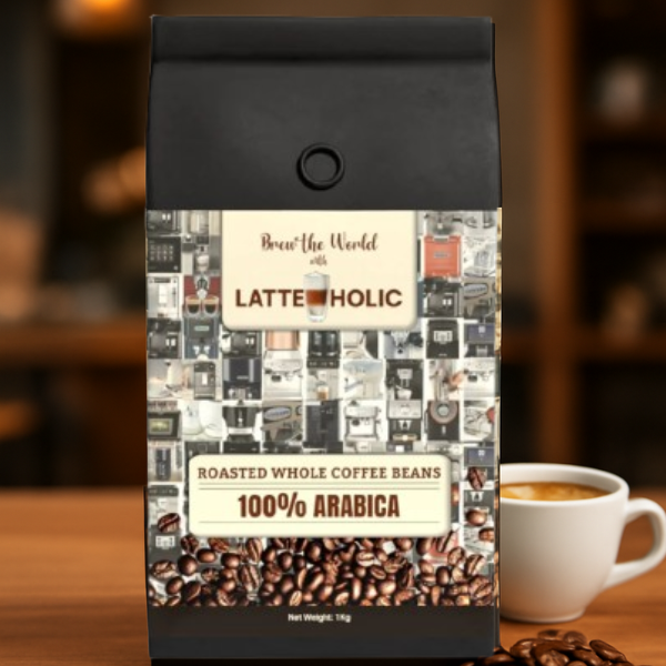 latteholic roasted coffee beans