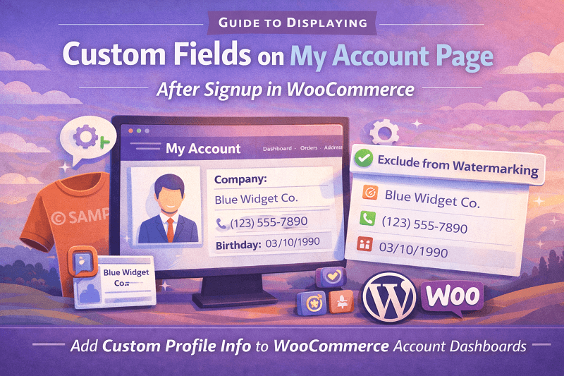 display custom fields woocommerce my account page