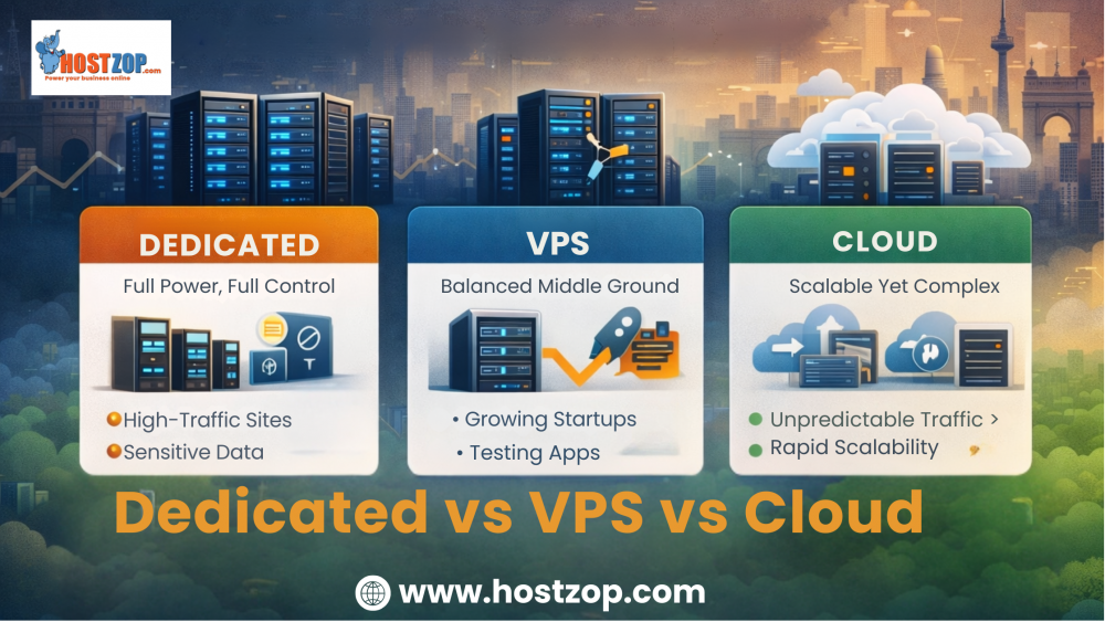 Dedicated vs VPS vs Cloud