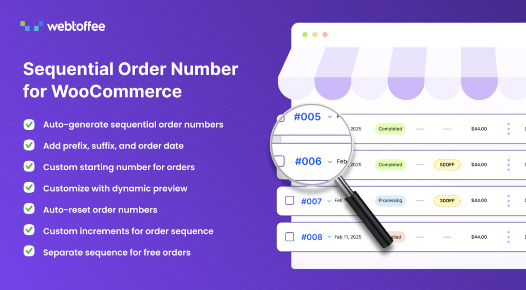 WooCommerce Sequential Order Numbers Plugin