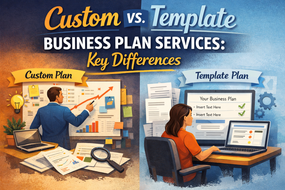 custom vs template business plan