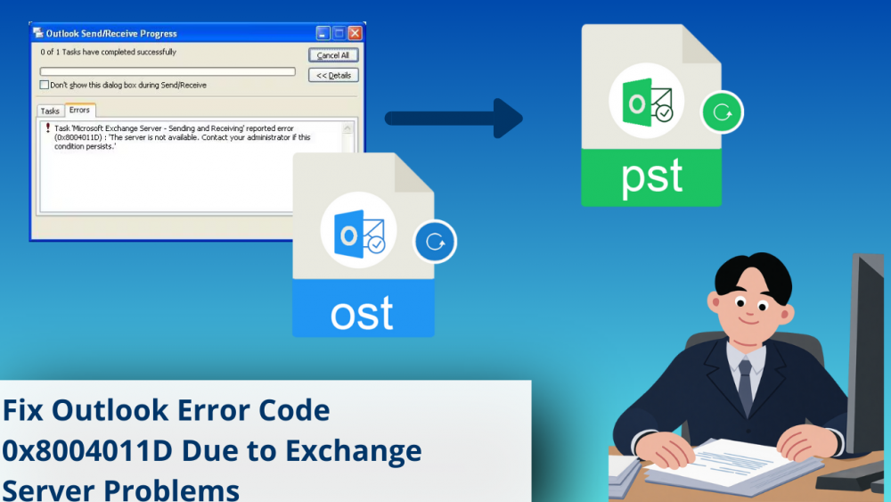 outlook error 0x8004011d