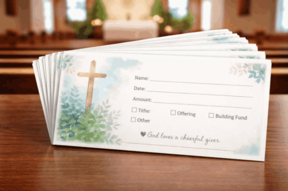 church offering envelopes