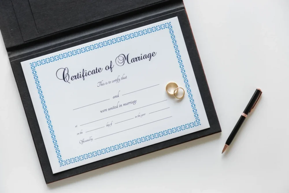 marriage certificate translation