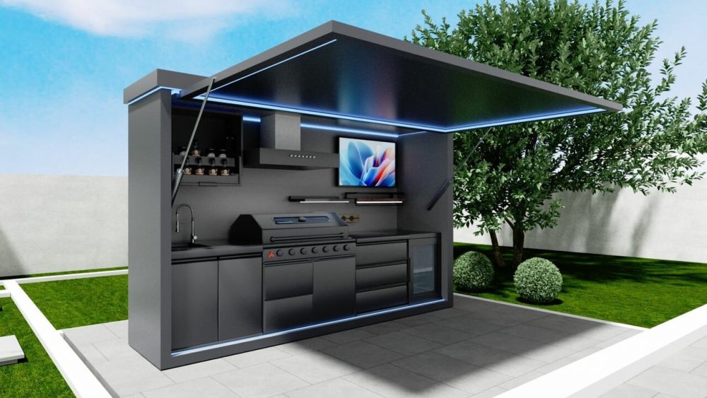 outdoor kitchen pod