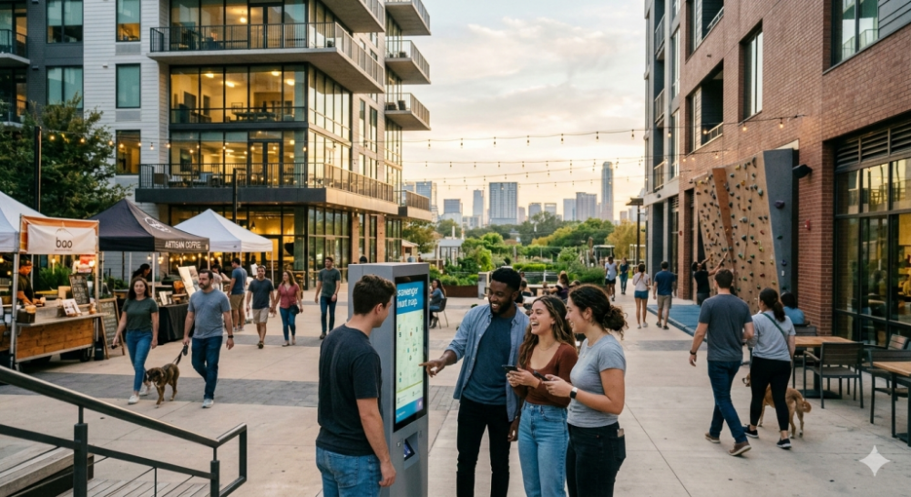 entertainment-focused neighborhoods