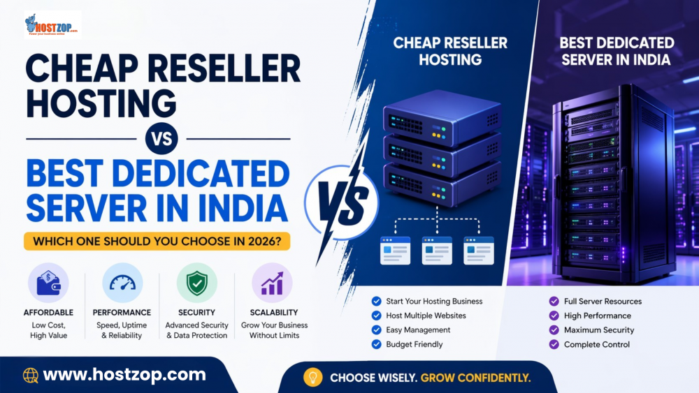 reseller hosting vs dedicated server india