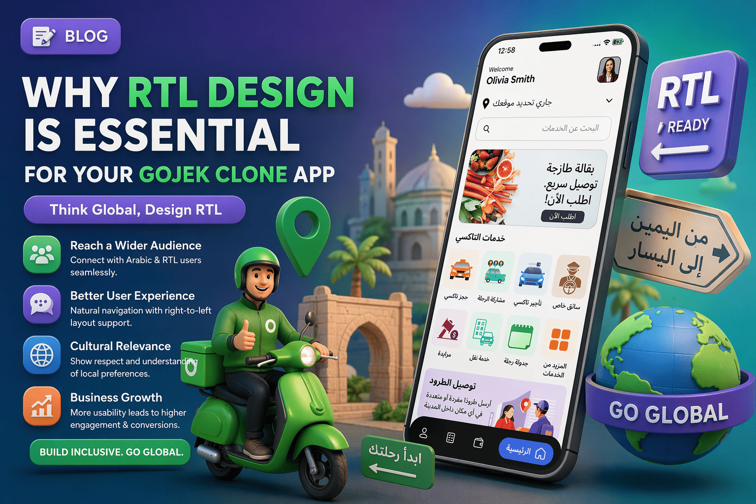 Why RTL Design Is Essential for Your Gojek Clone App