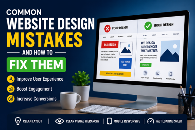 common website design mistakes