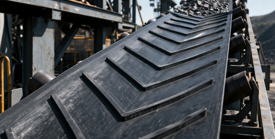chevron rubber conveyor belt