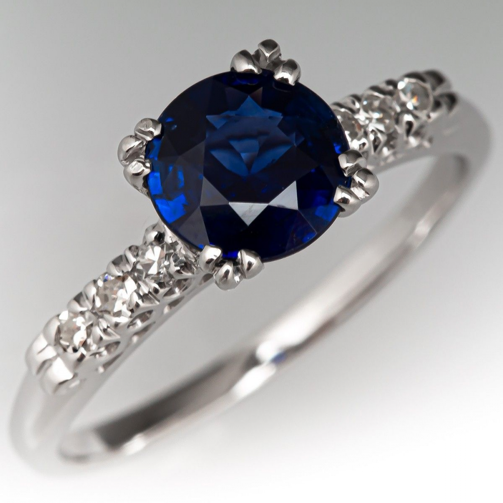 blue sapphire engagement rings