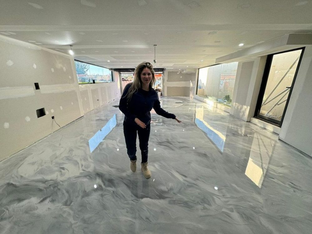 metallic epoxy flooring