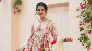 printed anarkali kurta sets