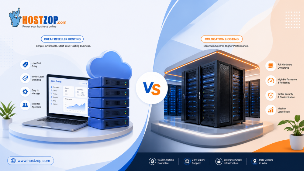 reseller hosting vs colocation india