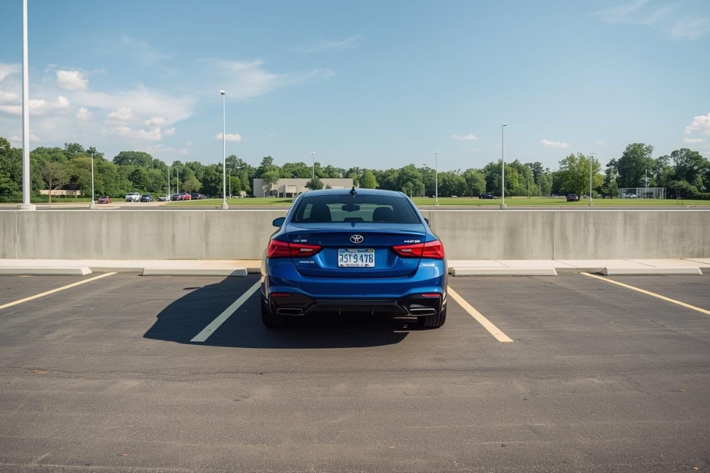 parking in a parking lot