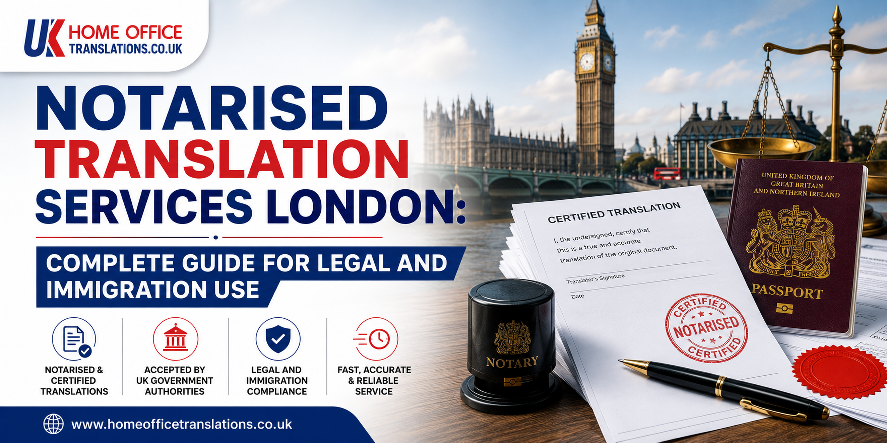 notarised translation services London
